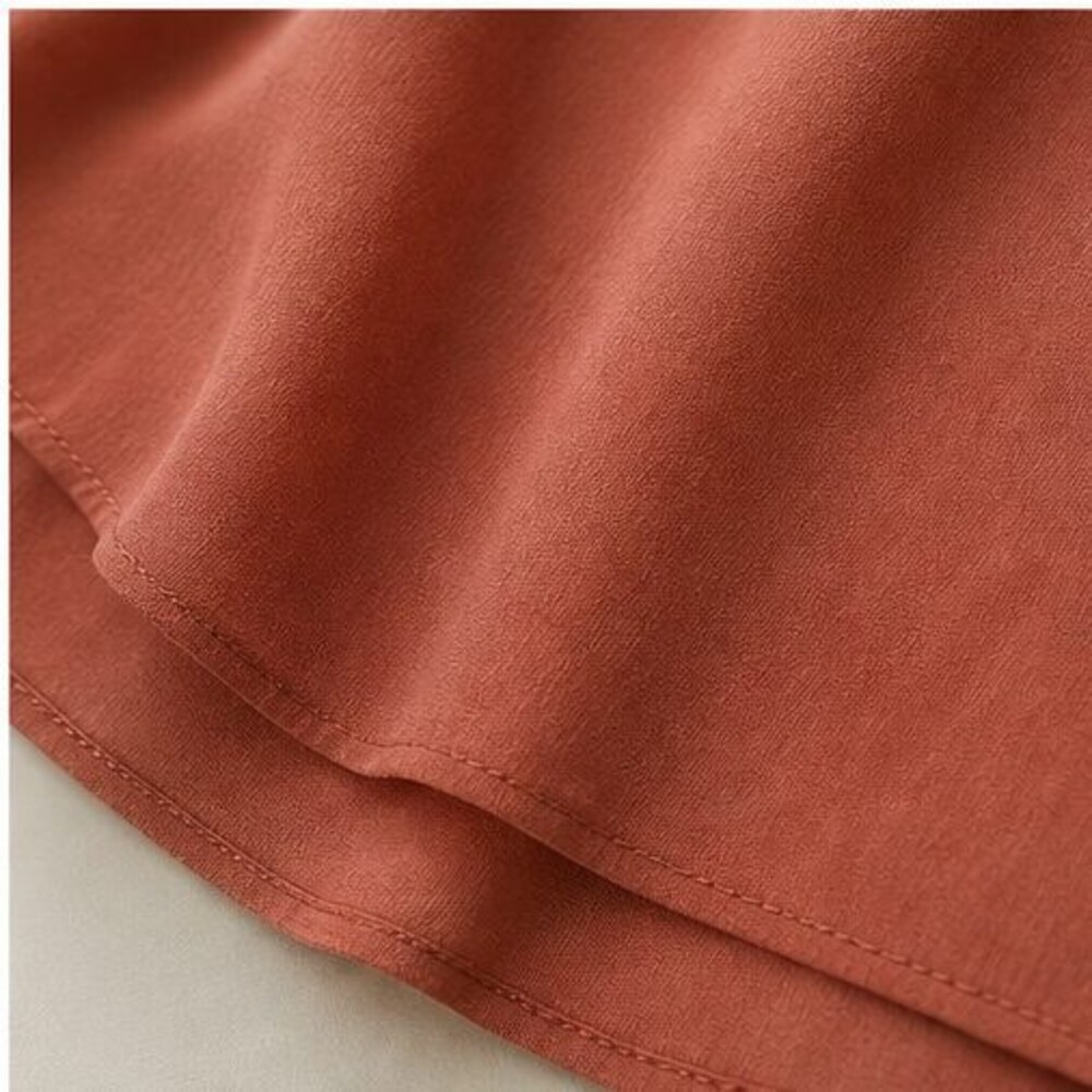 Rust Lace Trim Top - Picture 6 of 6